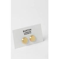 Mens Gold Round Cufflinks - One Size