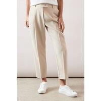 Wallis Taupe Tapered Trousers Womens Smart Trousers
