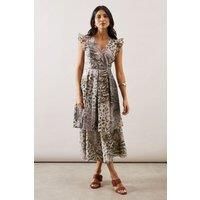 Wallis Animal Fit & Flare Dress Womens Occasion Dresses
