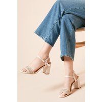 Dorothy Perkins Beige Court Shoes Womens Daywear Heels