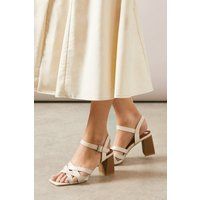 Wallis Bone Heeled Sandals Womens Daywear Heels