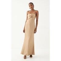Misspap Bronze Maxi Dress Womens Bridesmaids Dresses