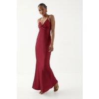 Misspap Red Maxi Dress Womens Bridesmaids Dresses
