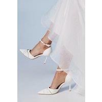 Coast White Court Shoes Womens Bridal Heels