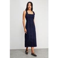 Warehouse Indigo Denim Dress Womens Going Out Dresses