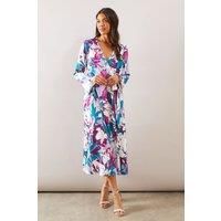 Wallis Lilac Wrap Dress Womens Daywear Dresses