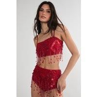Nastygal Red Co-Ord Womens Going Out Tops