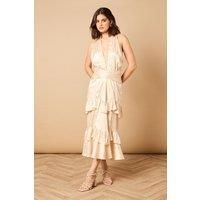 Oasis Champagne Midi Dress Womens Occasion Dresses