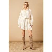 Button Up Floral Mini Dress