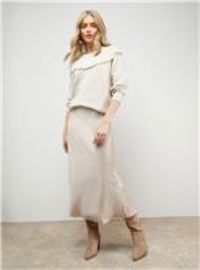 OASIS Bias Cut Satin Midi Skirt 14