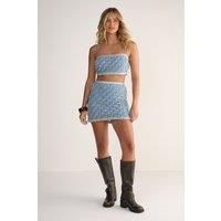 Nastygal Powder Blue Co-Ord Womens Going Out Skirts