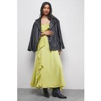 Warehouse Chartreuse Dress Womens Party Dresses