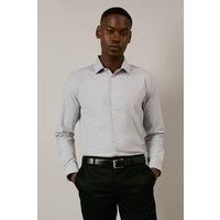 Burton Grey Shirt Mens Smart Shirts