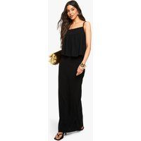 Womens Linen Look Column Maxi Skirt