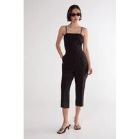 Nastygal Black Tailored Playsuit Womens Casual Playsuits
