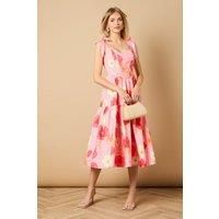 Oasis Pink Midi Dress Womens Occasion Dresses