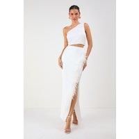 Misspap Ivory Maxi Skirt Womens Going Out Skirt Co-Ords