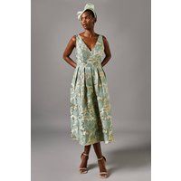 Coast Sage Fit & Flare Dress Womens Occasion Dresses