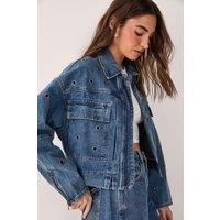Nastygal Authentic Midwash Utility Jacket Womens Daywear Jackets & Coats