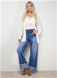 OASIS Denim Turnup Straight Leg Jean 18