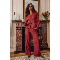 Pleat Front Waist Binding Blazer