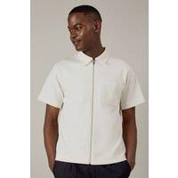 Burton Off White Overshirt Mens Casual Shirts