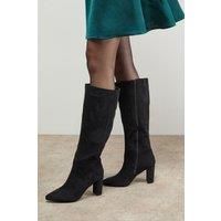 Oasis Natural Black Knee High Boots Womens Daywear Boots