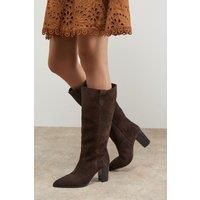 Oasis Chocolate Knee High Boots Womens Daywear Boots