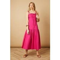 Oasis Pink Midaxi Dress Womens Daywear Dresses