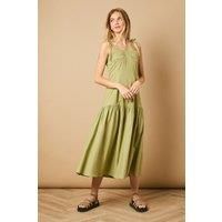 Oasis Khaki Midaxi Dress Womens Daywear Dresses