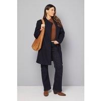 Wallis Navy Coat Womens Smart Jackets & Coats