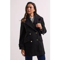 Wallis Black Coat Womens Smart Jackets & Coats
