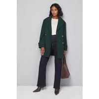 Wallis Dark Green Coat Womens Smart Jackets & Coats