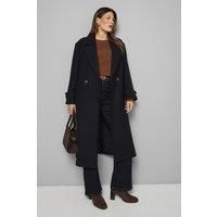 Wallis Navy Coat Womens Smart Jackets & Coats