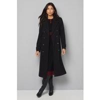 Wallis Black Coat Womens Smart Jackets & Coats