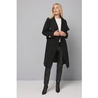 Wallis Black Coat Womens Smart Jackets & Coats