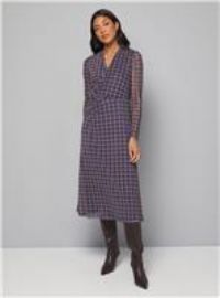 Wallis Berry Fit & Flare Dress Womens Daywear Dresses