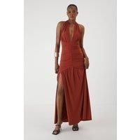 Misspap Rust Maxi Dress Womens Going Out Dresses
