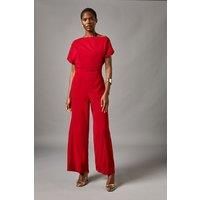 Coast Red Wide Leg Jumpsuit Womens Occasion Jumpsuits