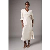 Coast Champagne Wrap Dress Womens Occasion Dresses