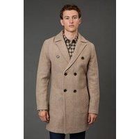 Burton Neutral Wool Coat Mens Casual Jackets & Coats