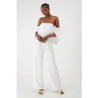 Bardot Volume Sleeve Wide leg Jumpsuit
