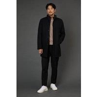 Burton Black Funnel Neck Coat Mens Casual Jackets & Coats