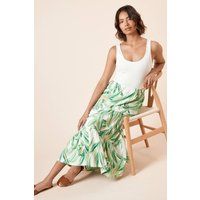 Dorothy Perkins Floral Midi Skirt Womens Casual Skirts