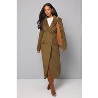 Wallis Olive Coat Womens Smart Jackets & Coats