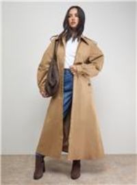 OASIS Trapeze Maxi Trench Coat 16