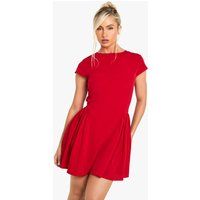 Womens Textured Volume Skirt Mini Dress