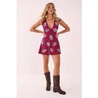 Nastygal Wine Mini Dress Womens Going Out Dresses