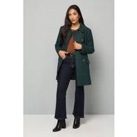 Wallis Green Coat Womens Daywear Jackets & Coats