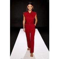 Runway 1.8.1.8 Red Utility Jumpsuits Womens Bridal Jumpsuits